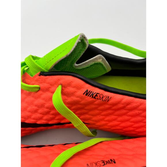 Nike Hypervenom Phelon III FG Soccer Cleats Men's 13 Electric Green Orange - Picture 6 of 8